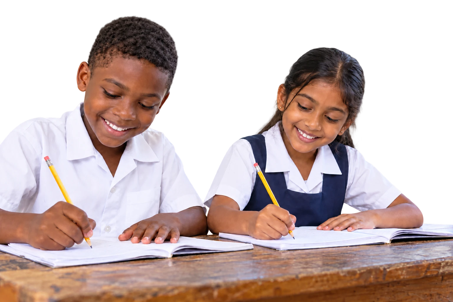 Primary school students learning together in Trinidad and Tobago